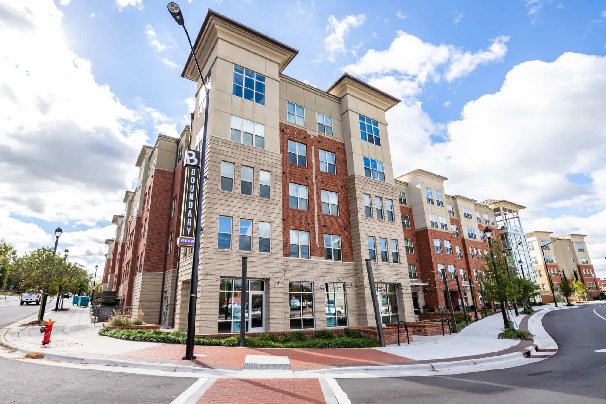 the boundary at west end off campus apartments near east carolina university ecu building exterior